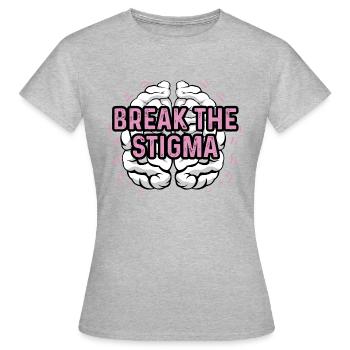 Brechen Sie das Stigma Berater Gift - Frauen T-Shirt - Grau meliert - Vorne - AI Model Female 172 dark (172cm)