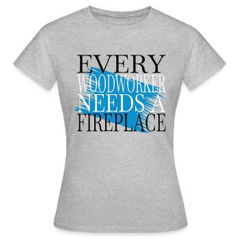 cutter carpenter girl tshirts - Frauen T-Shirt - Grau meliert - Vorne - AI Model Female 172 dark (172cm)