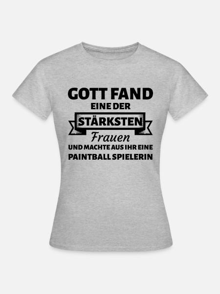Paintball Airsoft - Frauen T-Shirt - Grau meliert