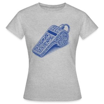 Whistle - Women's T-Shirt - heather grey - Front - AI Model Female 172 dark (172cm)