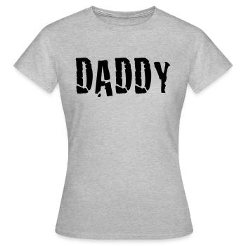 daddy - Frauen T-Shirt - Grau meliert - Vorne - AI Model Female 172 dark (172cm)