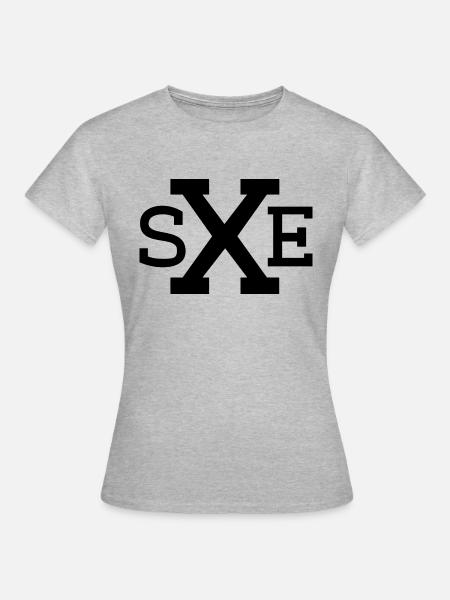Straight Edge sXe NYHC - Frauen T-Shirt - Grau meliert