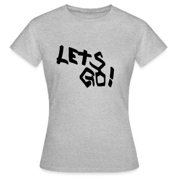 Laisse aller! - T-shirt Femme - gris chiné - Devant - AI Model Female 172 dark (172cm)