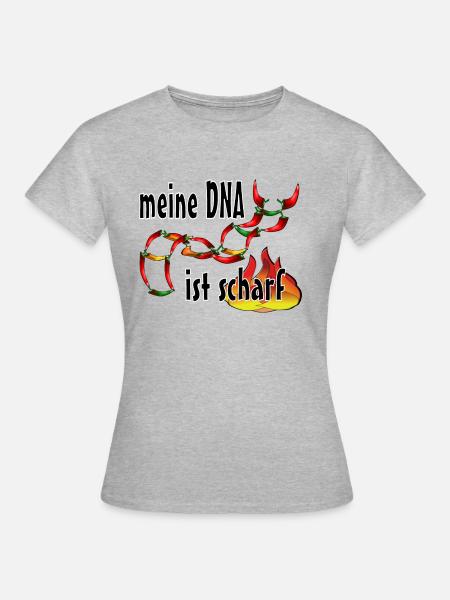 scharfe DNA - Frauen T-Shirt - Grau meliert
