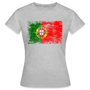 Pavillon du Portugal - T-shirt Femme - gris chiné - Devant - AI Model Female 172 dark (172cm)