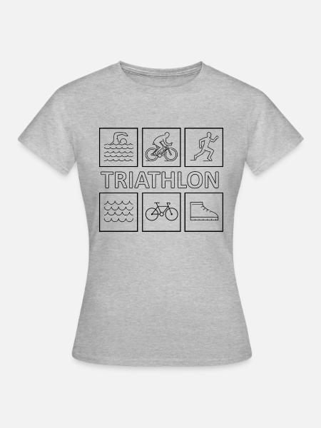 Triathlon - Women's T-Shirt - heather grey