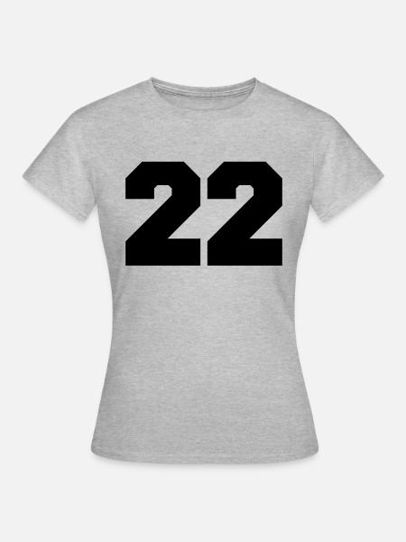 22 - Frauen T-Shirt - Grau meliert