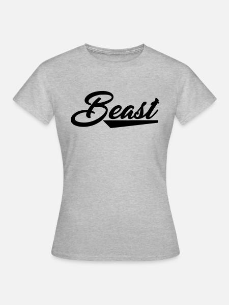 beast - Frauen T-Shirt - Grau meliert