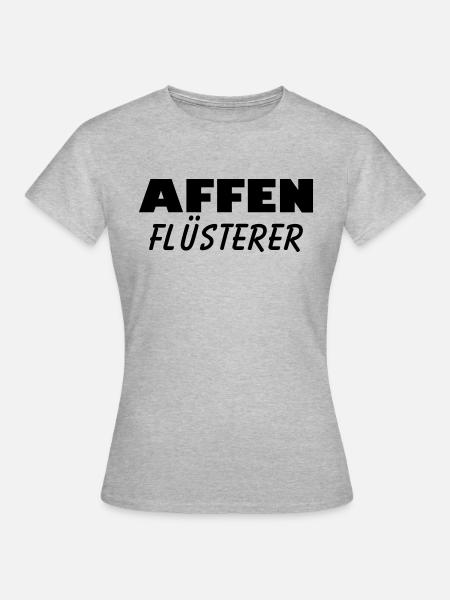 affen flüsterer - Frauen T-Shirt - Grau meliert