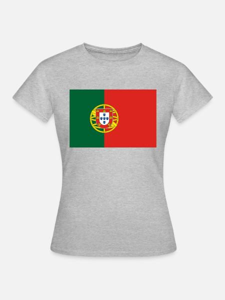 Portugal - Frauen T-Shirt - Grau meliert