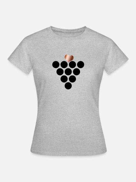 Pfälzer Liebe - Frauen T-Shirt - Grau meliert