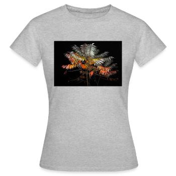 Pflanze in der Dunkelheit - Frauen T-Shirt - Grau meliert - Vorne - AI Model Female 172 dark (172cm)