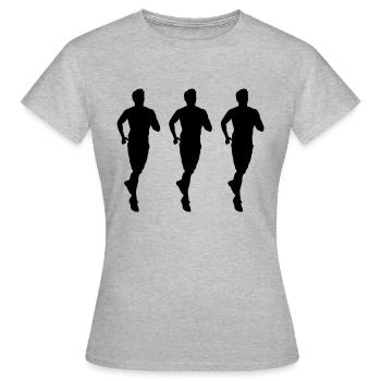 Jogging 3 - T-shirt Femme - gris chiné - Devant - AI Model Female 172 dark (172cm)