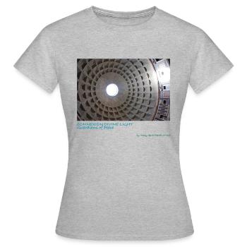 Divine light - T-shirt Femme - gris chiné - Devant - AI Model Female 172 dark (172cm)