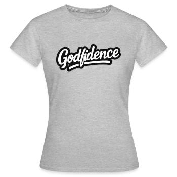 Divinité - T-shirt Femme - gris chiné - Devant - AI Model Female 172 dark (172cm)