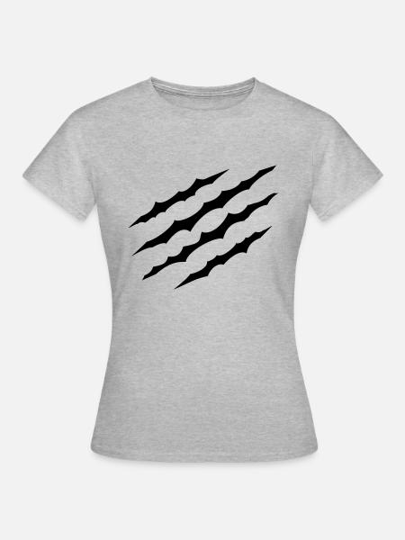 Kratzer - Frauen T-Shirt - Grau meliert