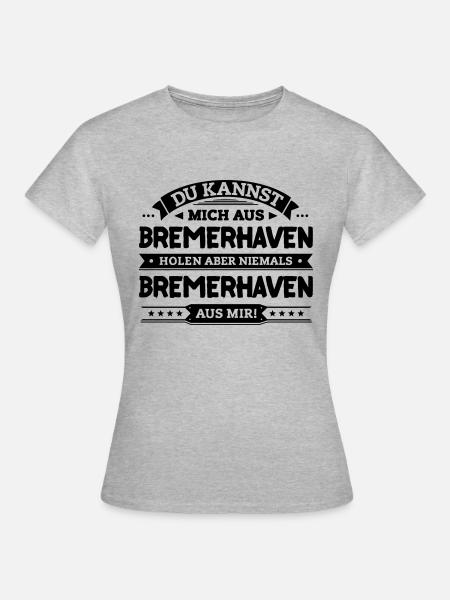 Mein Bremerhaven - Frauen T-Shirt - Grau meliert