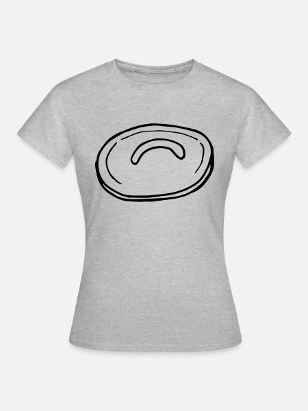 Kochtopfdeckel, Deckel, kochen - Frauen T-Shirt - Grau meliert