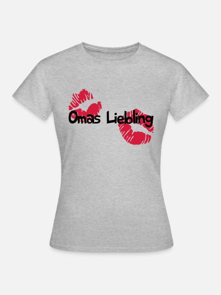 Omas Liebling - Frauen T-Shirt - Grau meliert