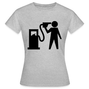 Suicide (essence) - T-shirt Femme - gris chiné - Devant - AI Model Female 172 dark (172cm)