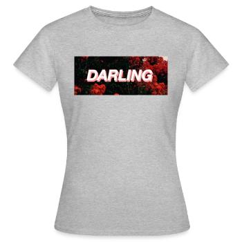 darling - Women's T-Shirt - heather grey - Front - AI Model Female 172 dark (172cm)