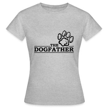 The dogfather - Frauen T-Shirt - Grau meliert - Vorne - AI Model Female 172 dark (172cm)