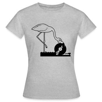 fête de la musique célébrer club disco raccrocher v - T-shirt Femme - gris chiné - Devant - AI Model Female 172 dark (172cm)