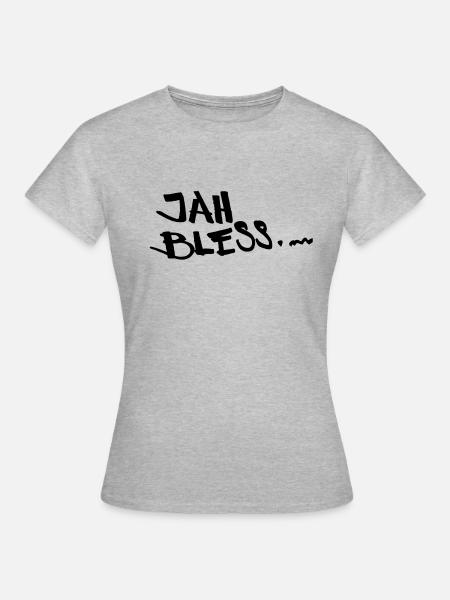 Jah Bless - Frauen T-Shirt - Grau meliert