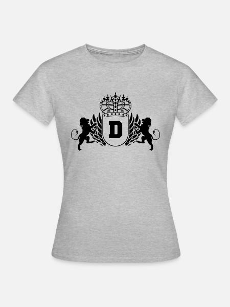 d - Frauen T-Shirt - Grau meliert