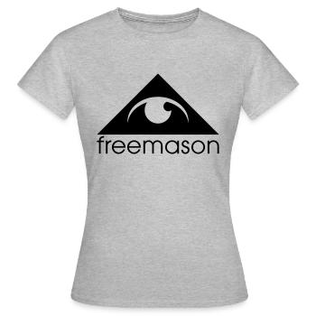 freemason Masonic - Women's T-Shirt - heather grey - Front - AI Model Female 172 dark (172cm)