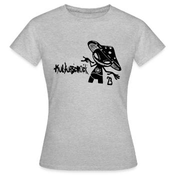 KT23 Shroomi - Women's T-Shirt - heather grey - Front - AI Model Female 172 dark (172cm)