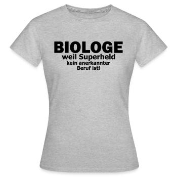 Biologe - Frauen T-Shirt - Grau meliert - Vorne - AI Model Female 172 dark (172cm)
