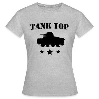 Tank Tank Top - Women's T-Shirt - heather grey - Front - AI Model Female 172 dark (172cm)