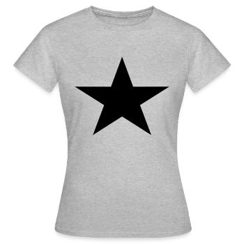 etoile - T-shirt Femme - gris chiné - Devant - AI Model Female 172 dark (172cm)