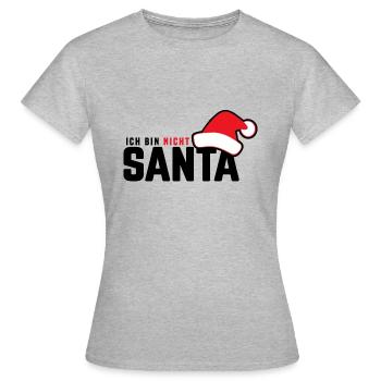 pas le père noël - je ne suis pas le père noël - T-shirt Femme - gris chiné - Devant - AI Model Female 172 dark (172cm)