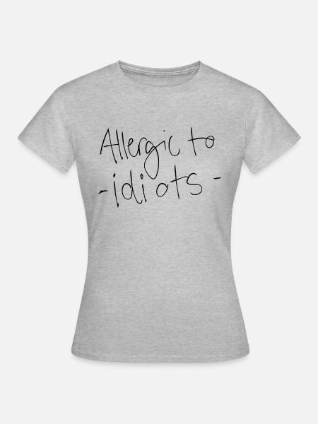 idiots - Frauen T-Shirt - Grau meliert