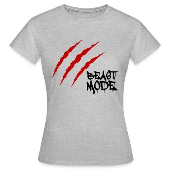 Scars Beast - Frauen T-Shirt - Grau meliert - Vorne - AI Model Female 172 dark (172cm)