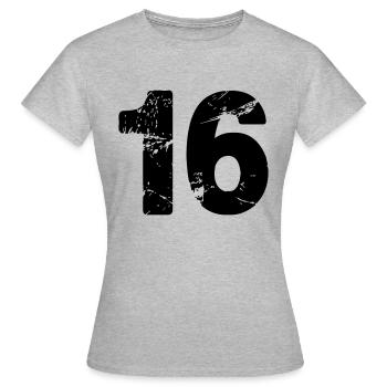16 - T-shirt Femme - gris chiné - Devant - AI Model Female 172 dark (172cm)