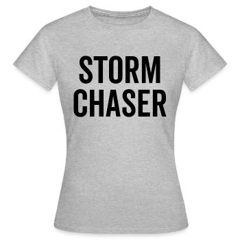 Storm Chaser - Women's T-Shirt - heather grey - Front - AI Model Female 172 dark (172cm)