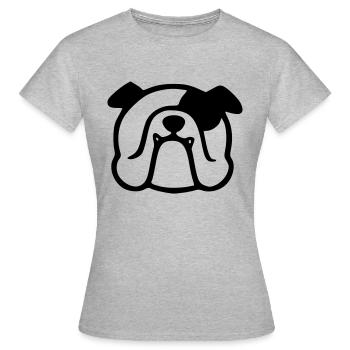 bulldogge - Frauen T-Shirt - Grau meliert - Vorne - AI Model Female 172 dark (172cm)