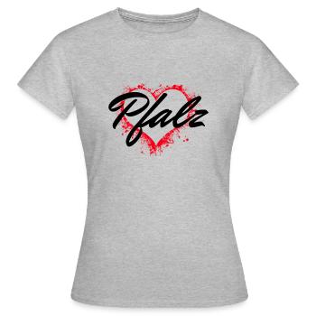 Idée cadeau Palatinat - T-shirt Femme - gris chiné - Devant - AI Model Female 172 dark (172cm)