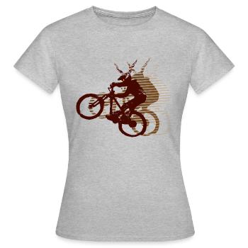 Manual Monster - Women's T-Shirt - heather grey - Front - AI Model Female 172 dark (172cm)