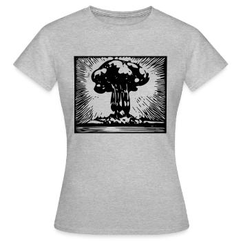 Bombe atomique - T-shirt Femme - gris chiné - Devant - AI Model Female 172 dark (172cm)