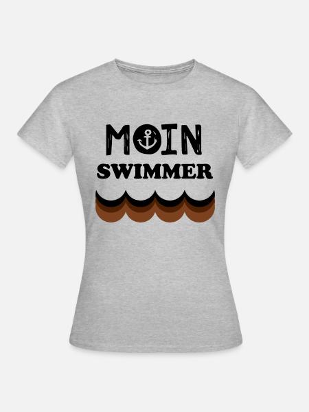 Triathlon Swim Bike Run Marathon - Frauen T-Shirt - Grau meliert