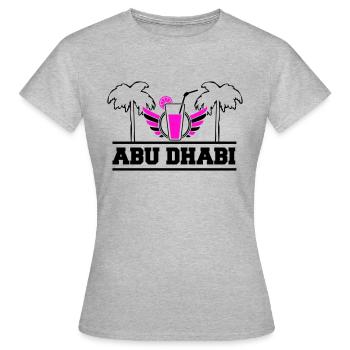 Abou Dhabi - T-shirt Femme - gris chiné - Devant - AI Model Female 172 dark (172cm)