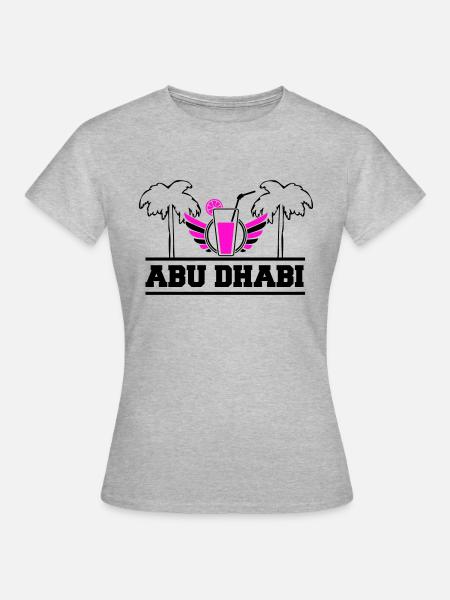 abu dhabi - Frauen T-Shirt - Grau meliert