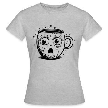 Coupe de choc - T-shirt Femme - gris chiné - Devant - AI Model Female 172 dark (172cm)