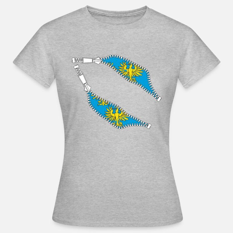 Zipper inside inside 100% Lower Austria - Women's T-Shirt - heather grey