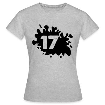 Blobs 17 - Women's T-Shirt - heather grey - Front - AI Model Female 172 dark (172cm)