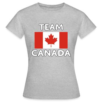 TEAM CANADA - T-shirt Femme - gris chiné - Devant - AI Model Female 172 dark (172cm)